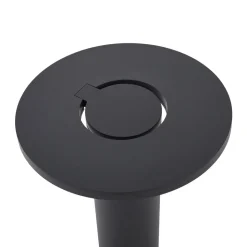 Arcchio LED-gadelampe Tovio, antracit, Ø24cm