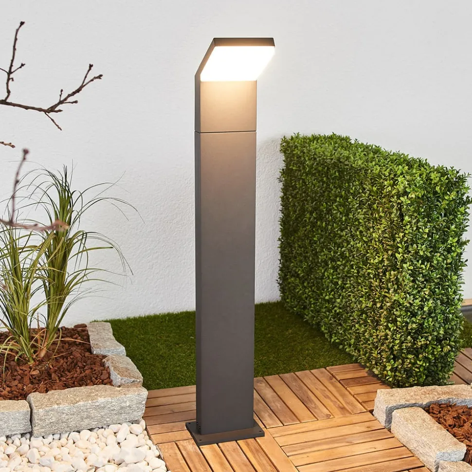 Arcchio LED-gadelampe Yolena, 100 cm, antracit, aluminium