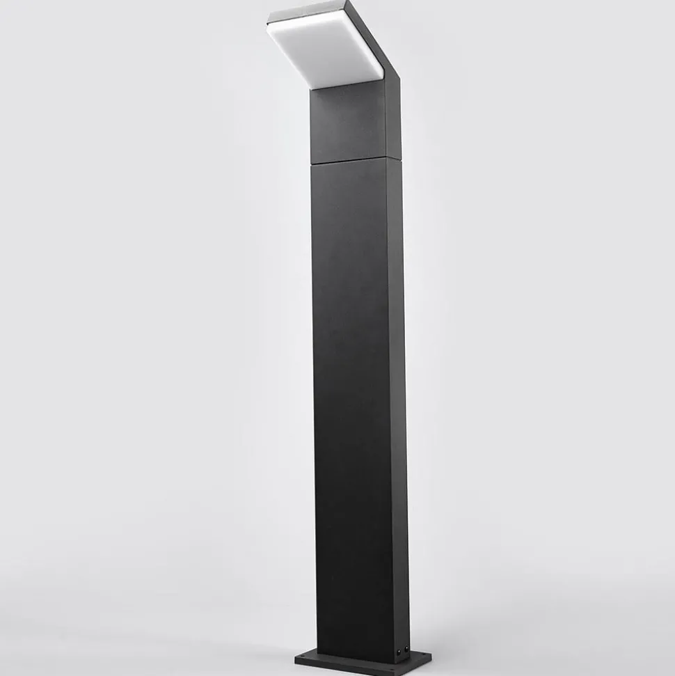 Arcchio LED-gadelampe Yolena, 100 cm, antracit, aluminium