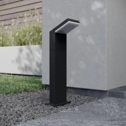 Arcchio LED-gadelampe Yolena, 60 cm, antracit, aluminium