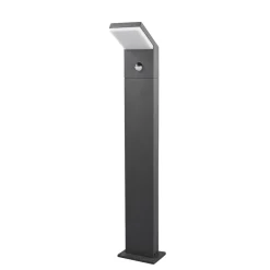 Arcchio LED-gadelampe Yolena, sensor, 100 cm, antracit