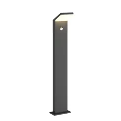Arcchio LED-gadelampe Yolena, sensor, 100 cm, antracit