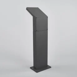 Arcchio LED-gadelampe Yolena, sensor, 60 cm, antracit