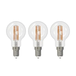 Arcchio LED glødepære E14 G45, sæt med 3, 3000 K