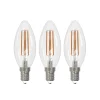 Arcchio LED glødepære E14 stearinlys, sæt med 3, 3000 K