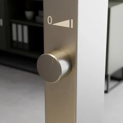 Arcchio LED-gulvlampe Logan Basic, sæt med 2, sølv, 6000 lm