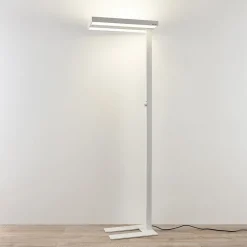 Arcchio LED-gulvlampe Logan Pro, hvid, sensor, dæmpbar