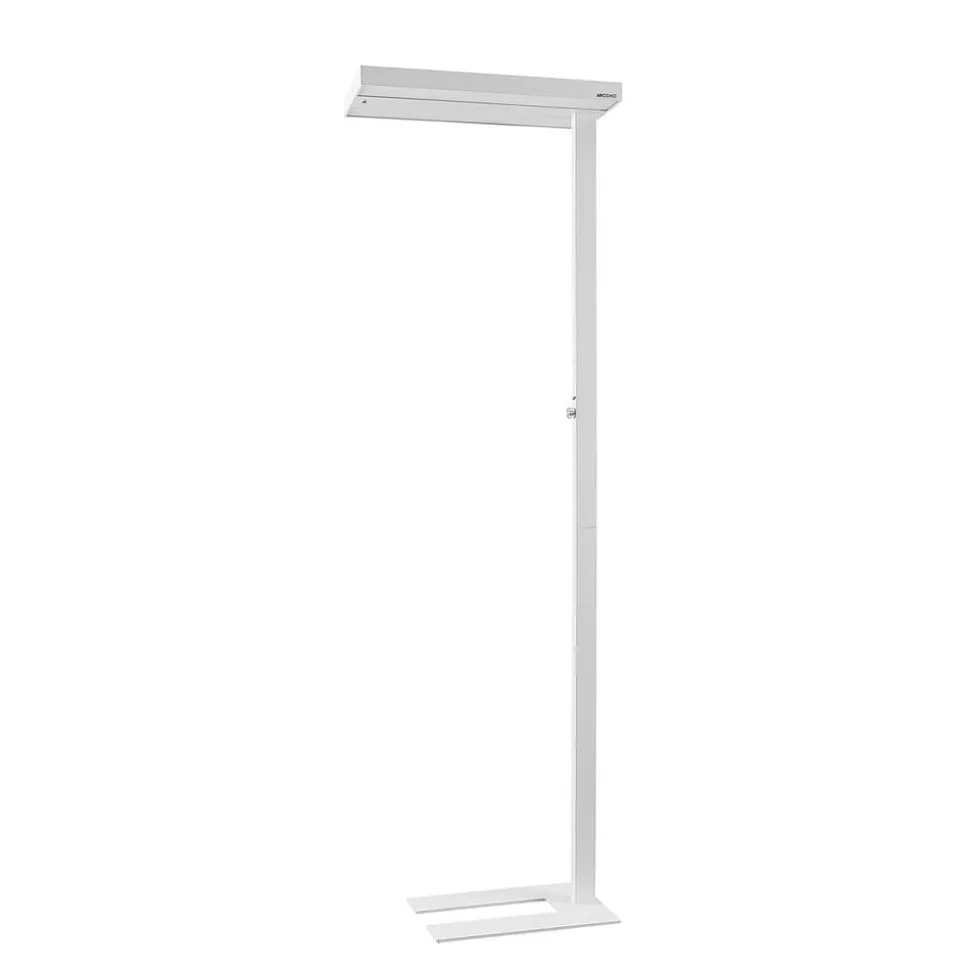 Arcchio LED-gulvlampe Logan Pro, hvid, sensor, dæmpbar
