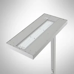 Arcchio LED-gulvlampe Logan Pro, sølv, sensor, dæmpbar