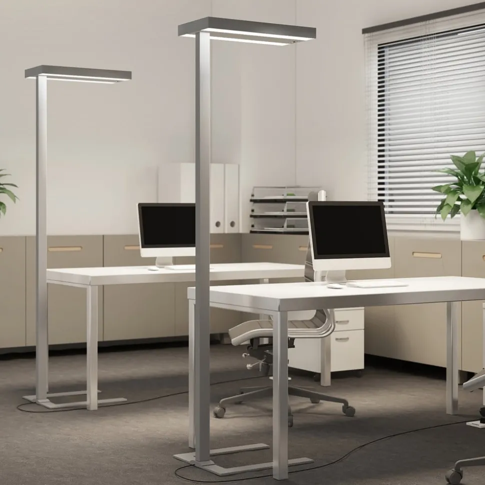 Arcchio LED-gulvlampe Logan Ultra, CCT, sensor, dæmpbar