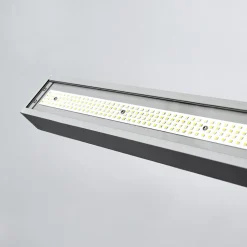 Arcchio LED-gulvlampe til kontor Jolinda, sølv, CCT, sensor,
