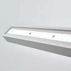 Arcchio LED-gulvlampe til kontor Jolinda, sæt med 2, sølv, 4.000 K