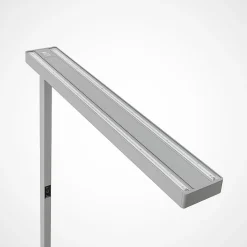 Arcchio LED-gulvlampe til kontor Susi, sølv, sensor, touchdæmper