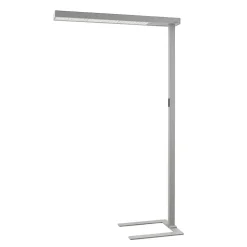 Arcchio LED-gulvlampe til kontor Susi, sølv, sensor, touchdæmper