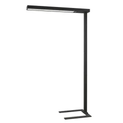 Arcchio LED-gulvlampe til kontor Susi, sæt med 2, sort, sensor