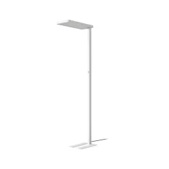 Arcchio LED-gulvlampe Timon, 195 cm, hvid, 54 W, aluminium