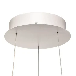 Arcchio LED-hængelampe Albiona, hvid, 1 ring, Ø 60 cm