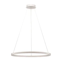 Arcchio LED-hængelampe Albiona, hvid, 1 ring, Ø 80 cm