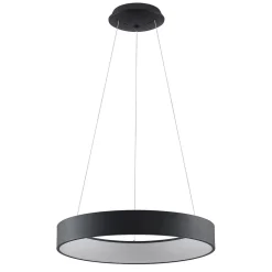 Arcchio LED-hængelampe Aleksi, Ø 60 cm, sort, metal, CCT