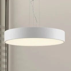 Arcchio LED-hængelampe Noabelle, Ø 60 cm, hvid, metal
