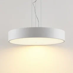 Arcchio LED-hængelampe Noabelle, Ø 60 cm, hvid, metal