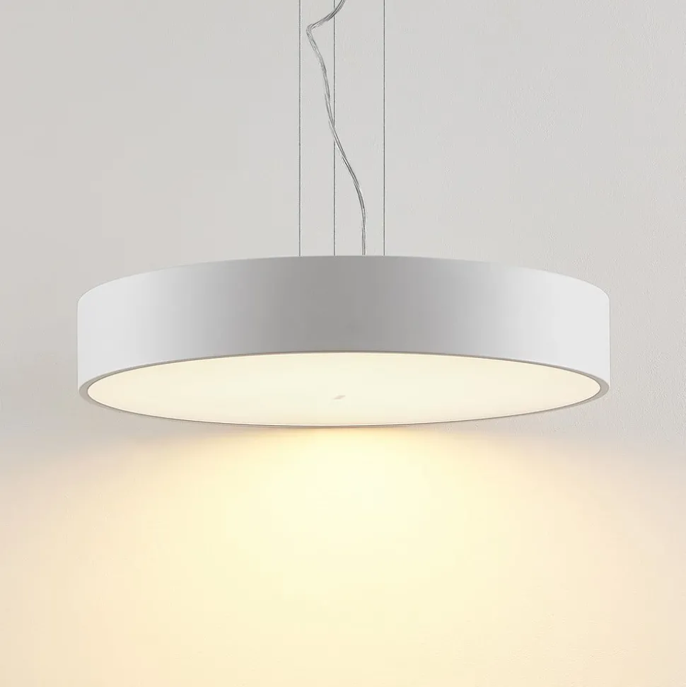 Arcchio LED-hængelampe Noabelle, Ø 60 cm, hvid, metal