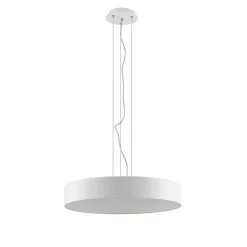 Arcchio LED-hængelampe Noabelle, Ø 60 cm, hvid, metal