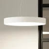 Arcchio LED-hængelampe Noabelle, Ø 80 cm, hvid, metal