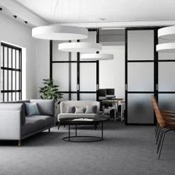 Arcchio LED-hængelampe Noabelle, Ø 80 cm, hvid, metal