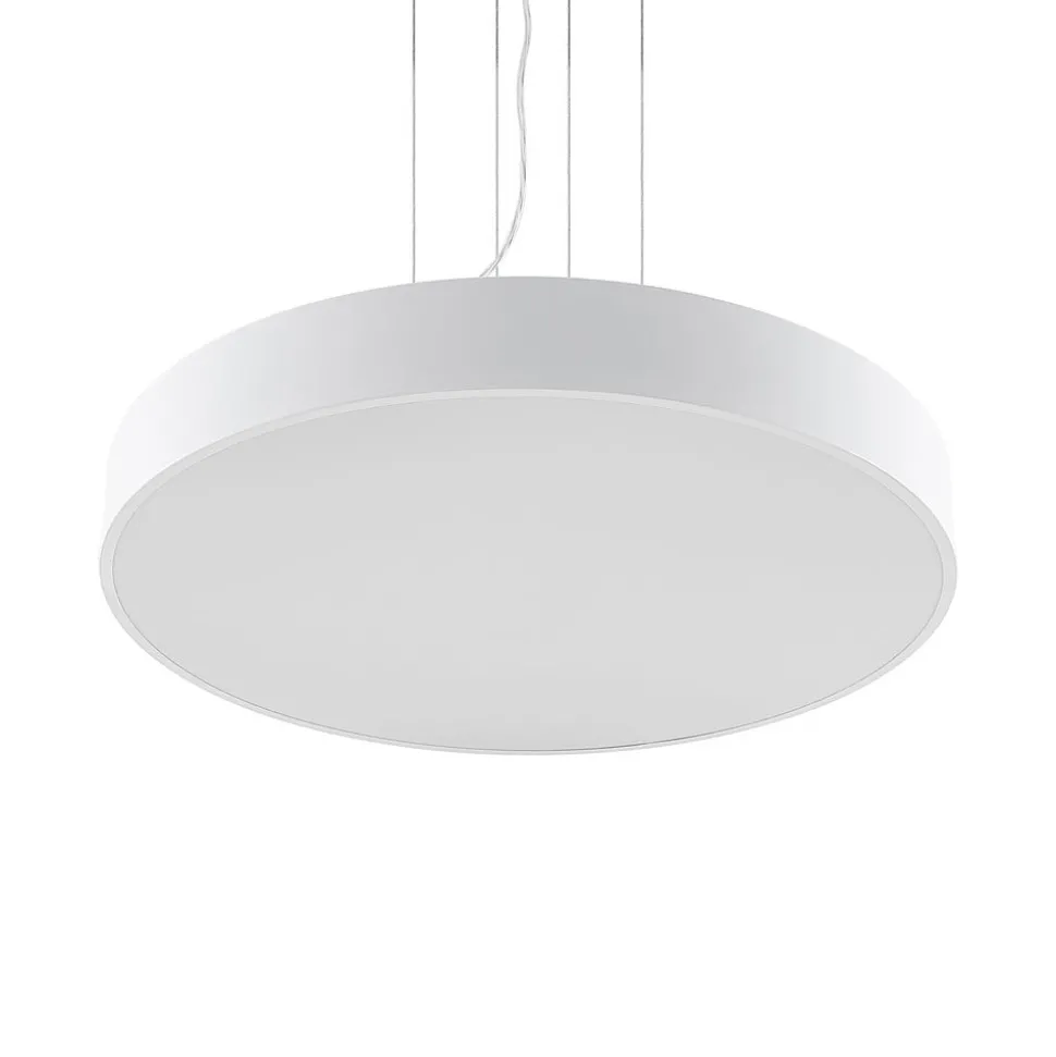 Arcchio LED-hængelampe Noabelle, Ø 80 cm, hvid, metal