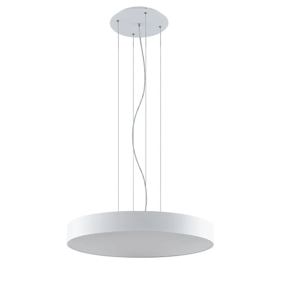 Arcchio LED-hængelampe Noabelle, Ø 80 cm, hvid, metal