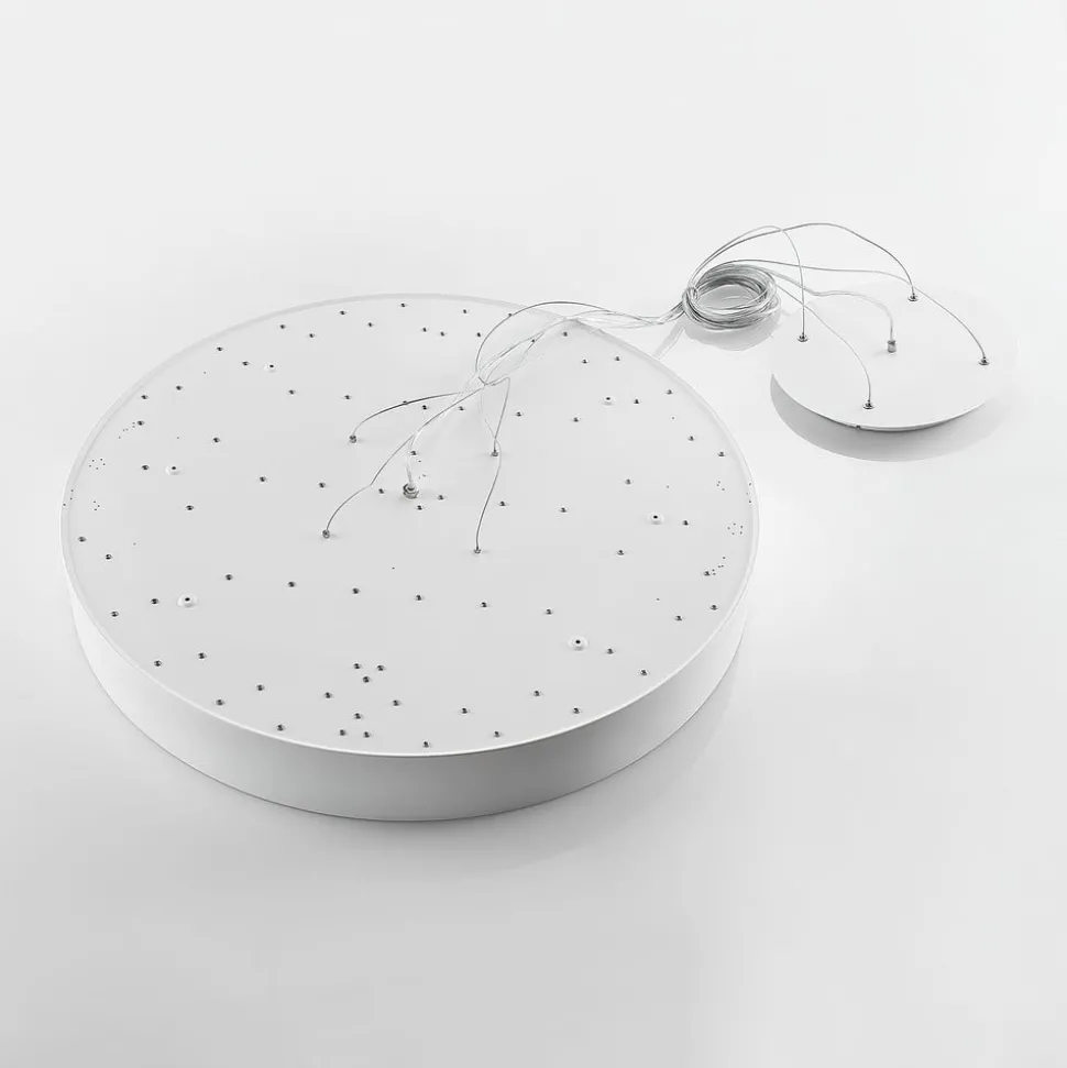 Arcchio LED-hængelampe Noabelle, Ø 80 cm, hvid, metal