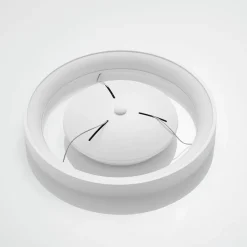 Arcchio LED-hængelampe Vivy, Ø 38 cm, hvid, metal