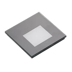Arcchio LED-indbygningslampe Vexi, 7,8 cm x 7,8 cm, sort, CCT
