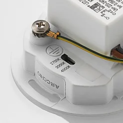 Arcchio LED-indbygningslampe Vexi, 7,8 cm x 7,8 cm, sort, CCT