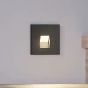 Arcchio LED-indbygningslampe Vexi, 7,5 cm x 7,5 cm, sort, CCT