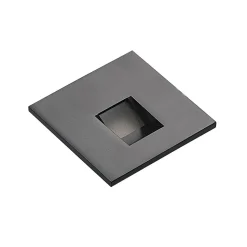 Arcchio LED-indbygningslampe Vexi, 7,5 cm x 7,5 cm, sort, CCT