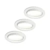 Arcchio LED-indbygningslampe Katerin, hvid, drejelig, 3-pak