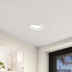 Arcchio LED-indbygningslampe Katerin, hvid, drejelig, 3-pak