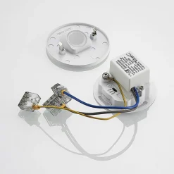 Arcchio LED-indbygningslampe Vexi, Ø 7,5 cm, hvid, aluminium, CCT