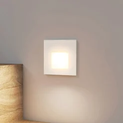 Arcchio LED-indbygningslampe Vexi, 7,8 cm x 7,8 cm, hvid, CCT