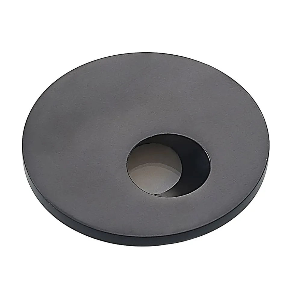 Arcchio LED-indbygningslampe Vexi, Ø 7,5 cm, sort, aluminium, CCT