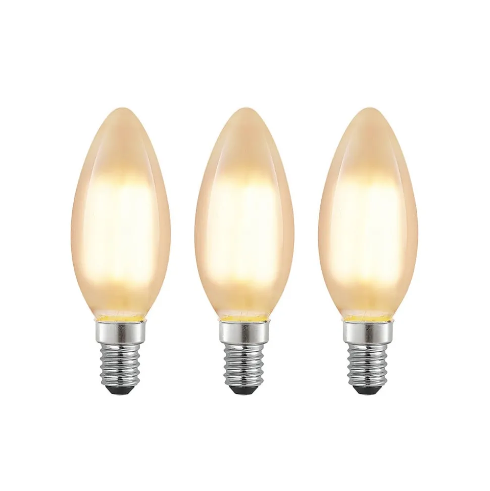 Arcchio LED-kertepære E14, 4 W, 2.700 K, dæmpbar, sæt med 3 stk