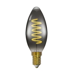 Arcchio LED-kertepære, E14, 4,9 W, røggrå, 1800 K