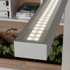 Arcchio LED-klemmelampe Jolinda, sølv, metal, dæmpbar