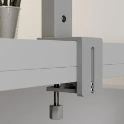Arcchio LED-klemmelampe Jolinda, sølv, metal, dæmpbar