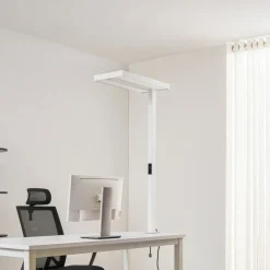 Arcchio LED-klemmelampe Logan, hvid, dæmpbar, sensor
