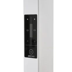 Arcchio LED-klemmelampe Logan, hvid, dæmpbar, sensor