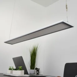 Arcchio LED-kontorhængelampe Samu, op/ned, dæmpbar, aluminium