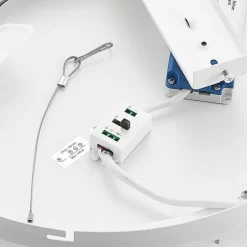 Arcchio LED-loftlampe Aleksi, Ø 45 cm, sort, metal, CCT